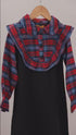 Maroon Flannel Winter Dress